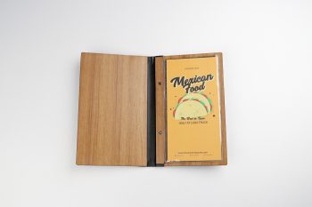 MENU RUSTIC INSERT PLASTIC 15 X 30CM – BROWN